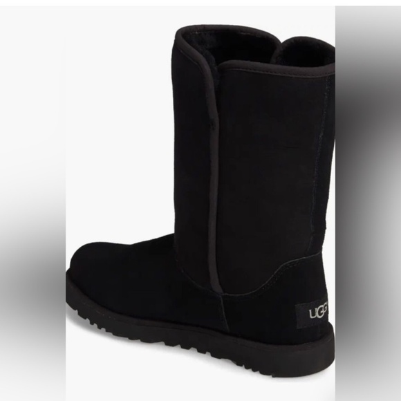 UGG Michelle Boots Shearling Mid Calf in Black - Picture 2 of 8